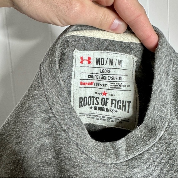 Mike Tyson Roots of Fight Under Armour Sweatshirt - Picture 2 of 10